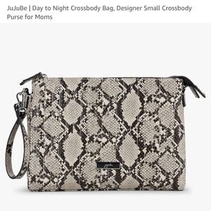 NEW -Ju-Ju-Be Snake Print Crossbody Bag (day to night)